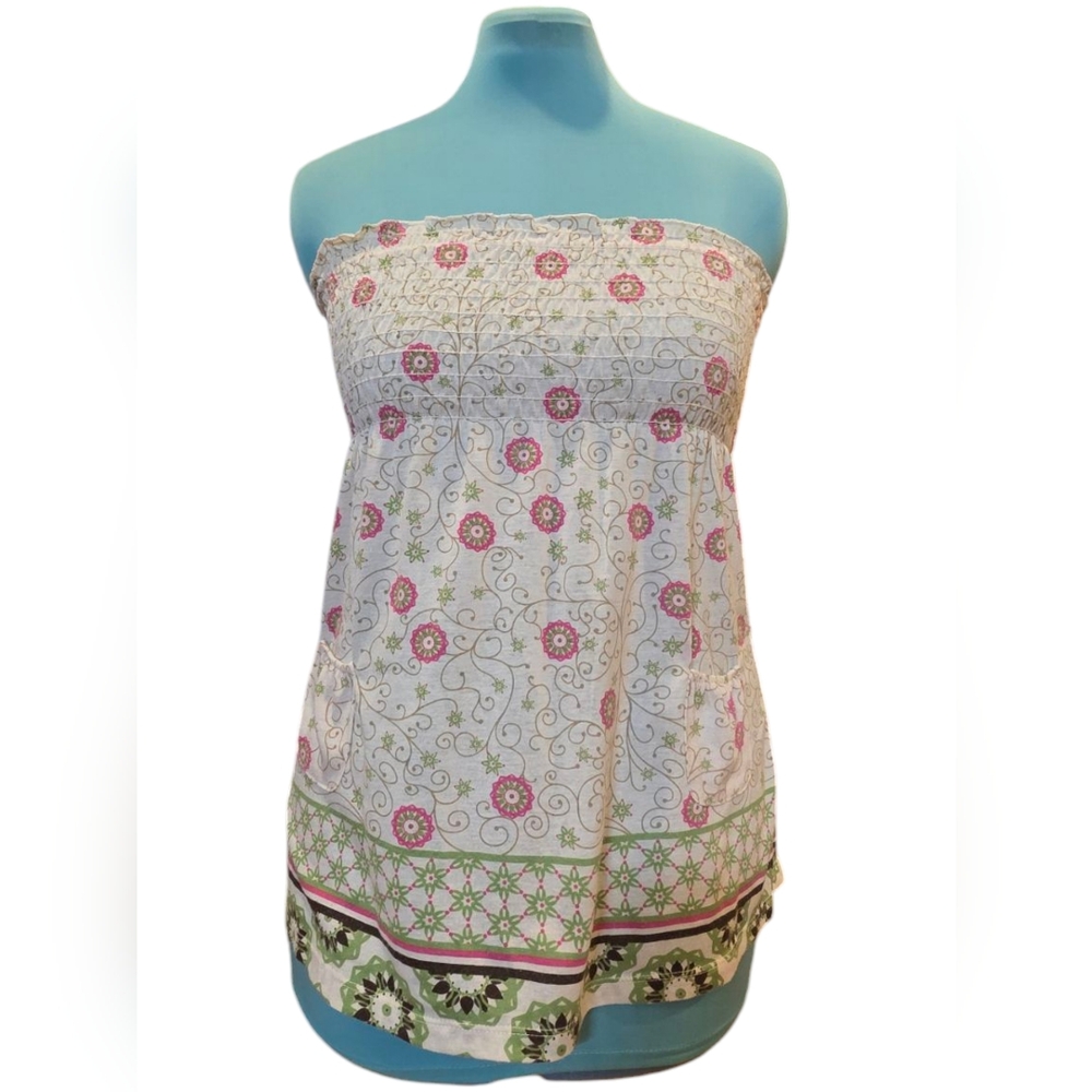 No Boundaries - Juniors - Size Small - Tube Top - Floral - Small Pockets